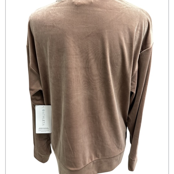 Athleta Retroplush Velvet Crewneck Sweatshirt NEW Size Smalll - Picture 12 of 16